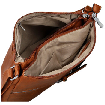 Dámská crossbody kabelka hnědá - Firenze Bessy