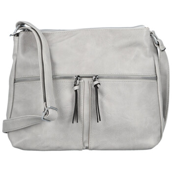 Dámská crossbody kabelka světle šedá - Firenze Bessy
