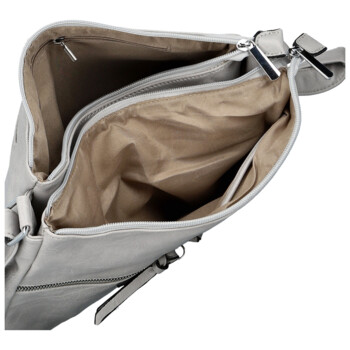 Dámská crossbody kabelka světle šedá - Firenze Bessy