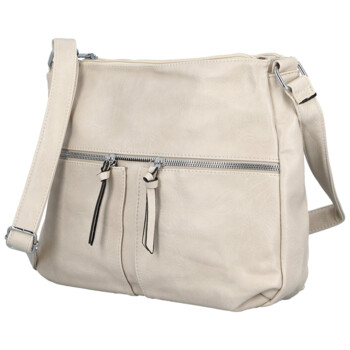 Dámská crossbody kabelka krémová - Firenze Bessy