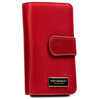 Dámská kožená peněženka červená - Peterson Kosina