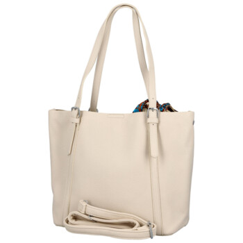 Dámská kabelka na rameno krémová - Firenze Raven