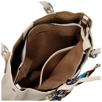 Dámská kabelka na rameno krémová - Firenze Raven