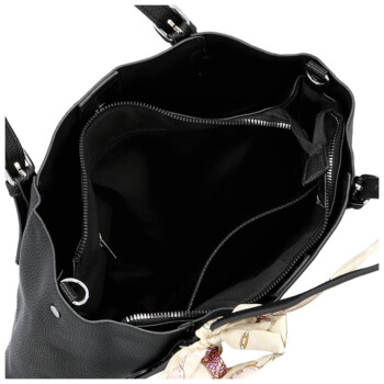 Dámská kabelka na rameno černá - Firenze Raven