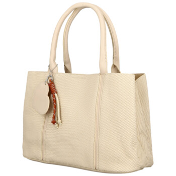 Dámská kabelka do ruky krémová - Firenze Emilie