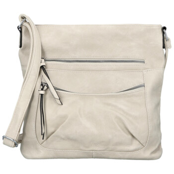 Dámská crossbody kabelka krémová - Firenze Ganna