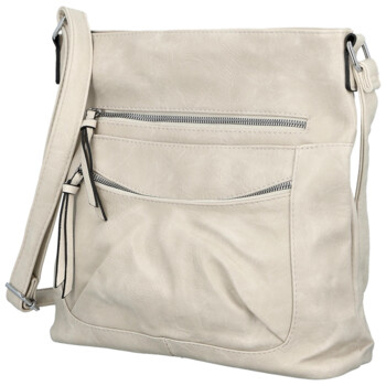 Dámská crossbody kabelka krémová - Firenze Ganna