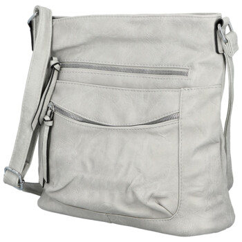 Dámská crossbody kabelka světle šedá - Firenze Ganna