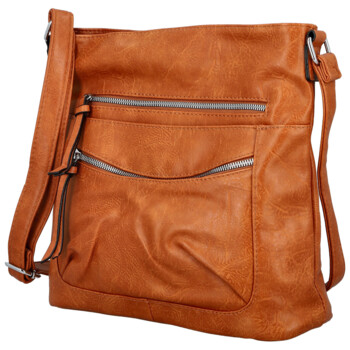 Dámská crossbody kabelka hnědá - Firenze Ganna