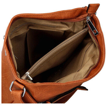 Dámská crossbody kabelka hnědá - Firenze Ganna