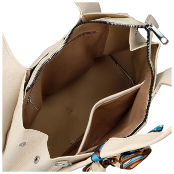 Dámská kabelka do ruky krémová - Firenze Saichira