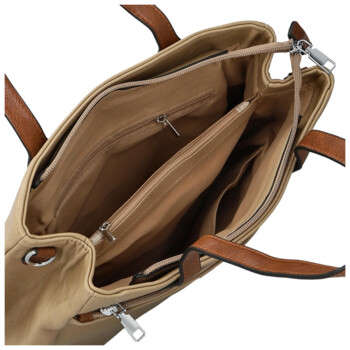 Dámská kabelka přes rameno pískově hnědá - Firenze Luisa Two