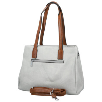 Dámská kabelka přes rameno světle šedá - Firenze Luisa Two