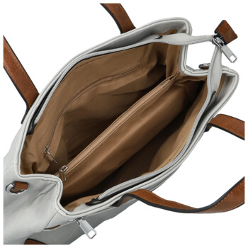 Dámská kabelka přes rameno světle šedá - Firenze Luisa Two