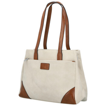 Dámská kabelka přes rameno světle béžová - Firenze Luisa