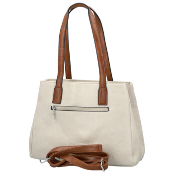 Dámská kabelka přes rameno světle béžová - Firenze Luisa