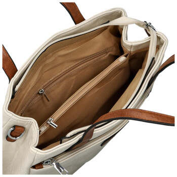 Dámská kabelka přes rameno světle béžová - Firenze Luisa