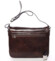 Pánská kožená crossbody kabelka hnědá - Delami Mohex