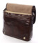 Pánská kožená crossbody kabelka hnědá - Delami Mohex