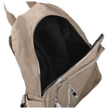 Dámský batoh tmavě béžový - Firenze Lusso