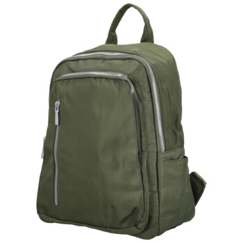 Dámský batoh tmavě zelený - Firenze Lusso