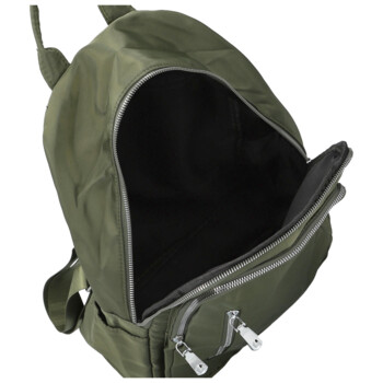 Dámský batoh tmavě zelený - Firenze Lusso