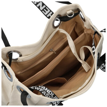 Dámská kabelka přes rameno světle béžová - Firenze Version