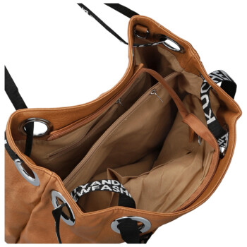 Dámská kabelka přes rameno světle hnědá - Firenze Version