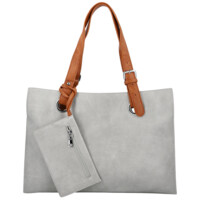 Dámská kabelka přes rameno světle šedá - Firenze Melisa