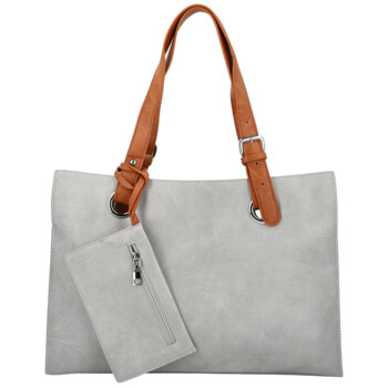 Dámská kabelka přes rameno světle šedá - Firenze Melisa