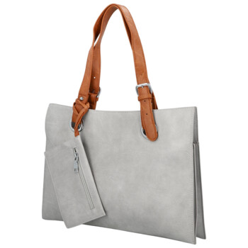 Dámská kabelka přes rameno světle šedá - Firenze Melisa