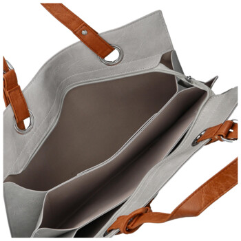 Dámská kabelka přes rameno světle šedá - Firenze Melisa