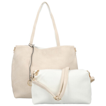 Dámská moderní kabelka přes rameno béžová - Firenze Prestige 2v1