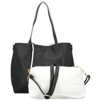 Dámská moderní kabelka přes rameno černá - Firenze Prestige 2v1 Two
