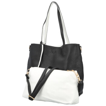 Dámská moderní kabelka přes rameno černá - Firenze Prestige 2v1 Two