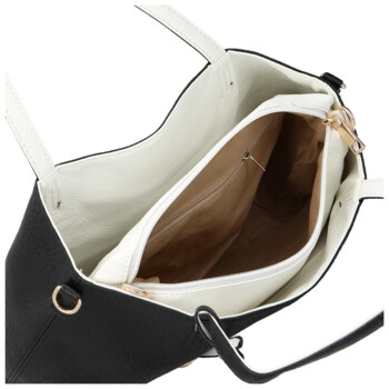 Dámská moderní kabelka přes rameno černá - Firenze Prestige 2v1 Two