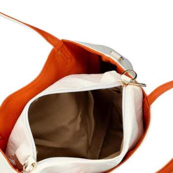 Dámská moderní kabelka přes rameno bílá - Firenze Prestige 2v1