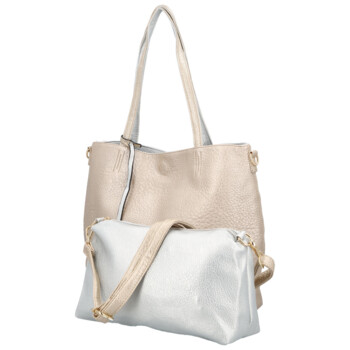 Dámská moderní kabelka přes rameno zlatá - Firenze Prestige 2v1