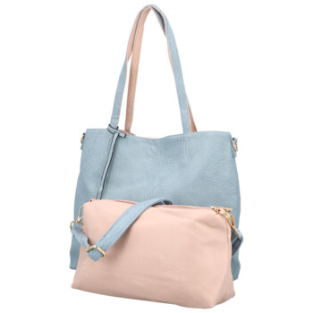 Dámská moderní kabelka přes rameno džínově modrá - Firenze Prestige 2v1