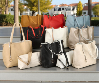 Dámská moderní kabelka přes rameno džínově modrá - Firenze Prestige 2v1