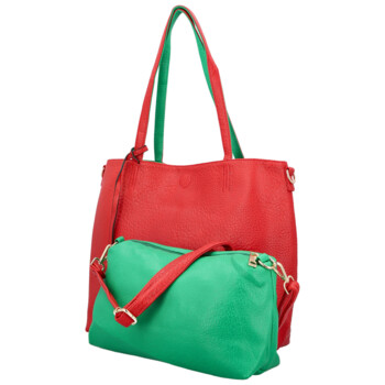 Dámská moderní kabelka přes rameno červená - Firenze Prestige 2v1