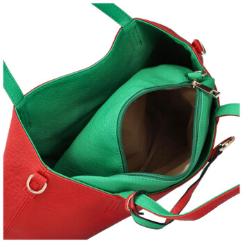 Dámská moderní kabelka přes rameno červená - Firenze Prestige 2v1