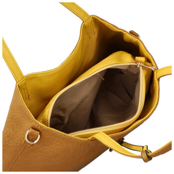 Dámská moderní kabelka přes rameno koňaková - Firenze Prestige 2v1