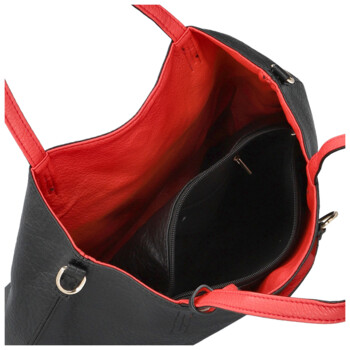 Dámská moderní kabelka přes rameno černá - Firenze Prestige 2v1