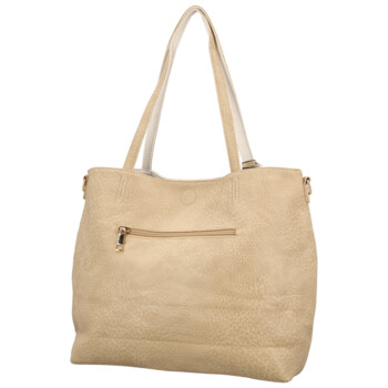 Dámská moderní kabelka přes rameno tmavě béžová - Firenze Prestige 2v1