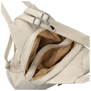 Dámský městský batoh béžový - Firenze Viva