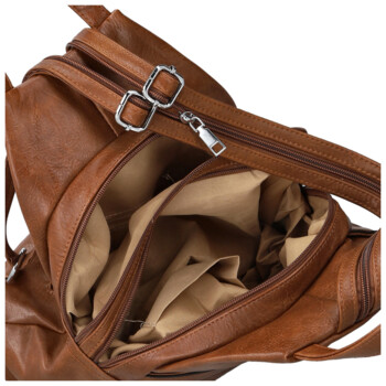 Dámský městský batoh hnědý - Firenze Jakey