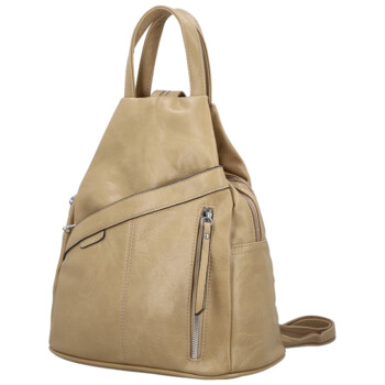 Dámský městský batoh pískově hnědý - Firenze Jakey