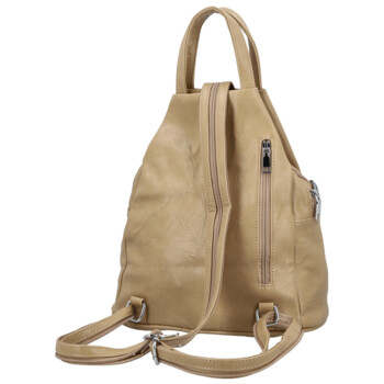 Dámský městský batoh pískově hnědý - Firenze Jakey