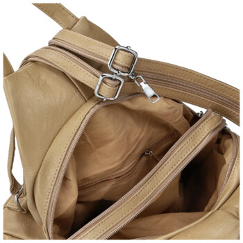 Dámský městský batoh pískově hnědý - Firenze Jakey